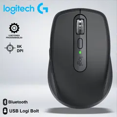 LOGITECH - MOUSE MX ANYWHERE 3S BLUETOOTH WIRELESS 8K DPI USB-C CARGA RAPIDA