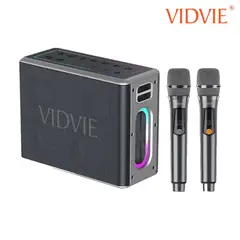 VIDVIE - Parlante Inalámbrico 120W Con Luces RGB XL-SP917 Incluye 2 Micrófonos