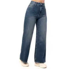 GENERICO - PANTALON JEAN WIDE LEG PARA MUJER