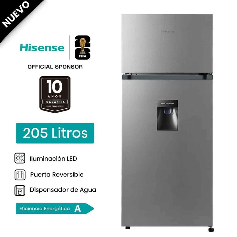 Refrigeradora 205LT Top Mount RD267H