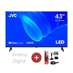 GENERICO - TELEVISOR JVC 43'' FHD LT-43KM358 GOOGLE TV 2025 + Antena Digital