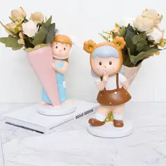 GENERICO - Florero Decorativo Infantil de Resina Osa