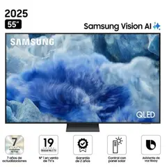 SAMSUNG - Televisor 55 QLED Smart UHD 4K Vision Ai 55Q8F