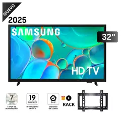 SAMSUNG - Televisor 32 HD Smart TV H5000F 2025 + Rack