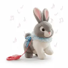 GENERICO - CONEJO CON COLLAR ELECTRÓNICO MUSICAL Y CAMINA PARA NIÑOS