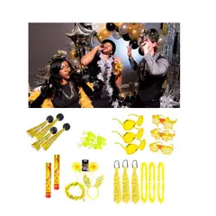 GENERICO - Cotillón para 6 Adultos Año Nuevo, 27 pzas (Mod-H)