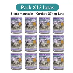 TASTE OF THE WILD - Pack de 12 latas – Sierra Mountain Cordero 374 g