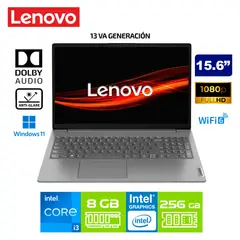 LENOVO - Laptop V15 G4 IRU Intel Core i3-1315U 8GB RAM 256GB SSD 15,6 pulg FHD - 83A100ELLM