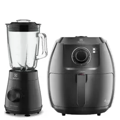 ELECTROLUX - Combo Licuadora 500w con Tecnologia TruFlow EBS20 + Freidora de Aire 5L EAF50