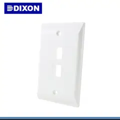 DIXON - Placa de Pared E3002WH 2 Puertos