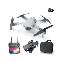 GENERICO - Drone E88D Max con cámara HD 4K y control remoto Gris