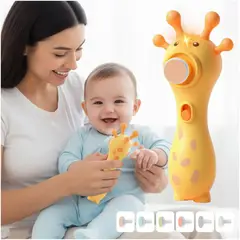 BABY - Pulidor Jirafa de Uñas de Bebe Electrico 6 en 1 con Luz Led y Silencioso