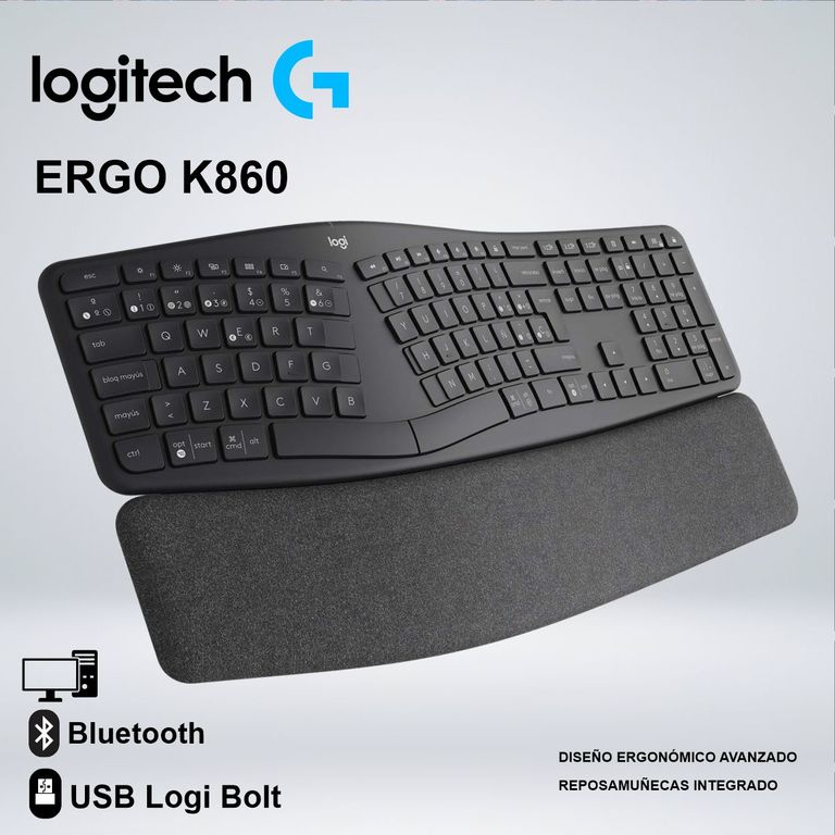 TECLADO ERGO K860 WIRELESS USB BLUETOOTH SP