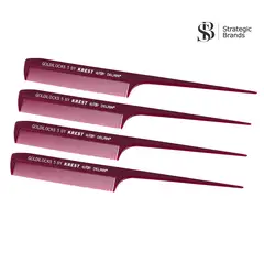 CAYETANA - PACK X4 PEINES DE COLA PARA TRATAMIENTOS