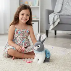 GENERICO - CONEJITO INTERACTIVO QUE HABLA Y CAMINA HOPEARL JUGUETE ELECTRÓNICO PARA NIÑOS