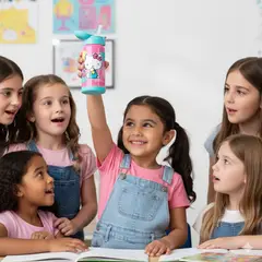 GENERICO - Tomatodo de 600ml Escolar para Niña