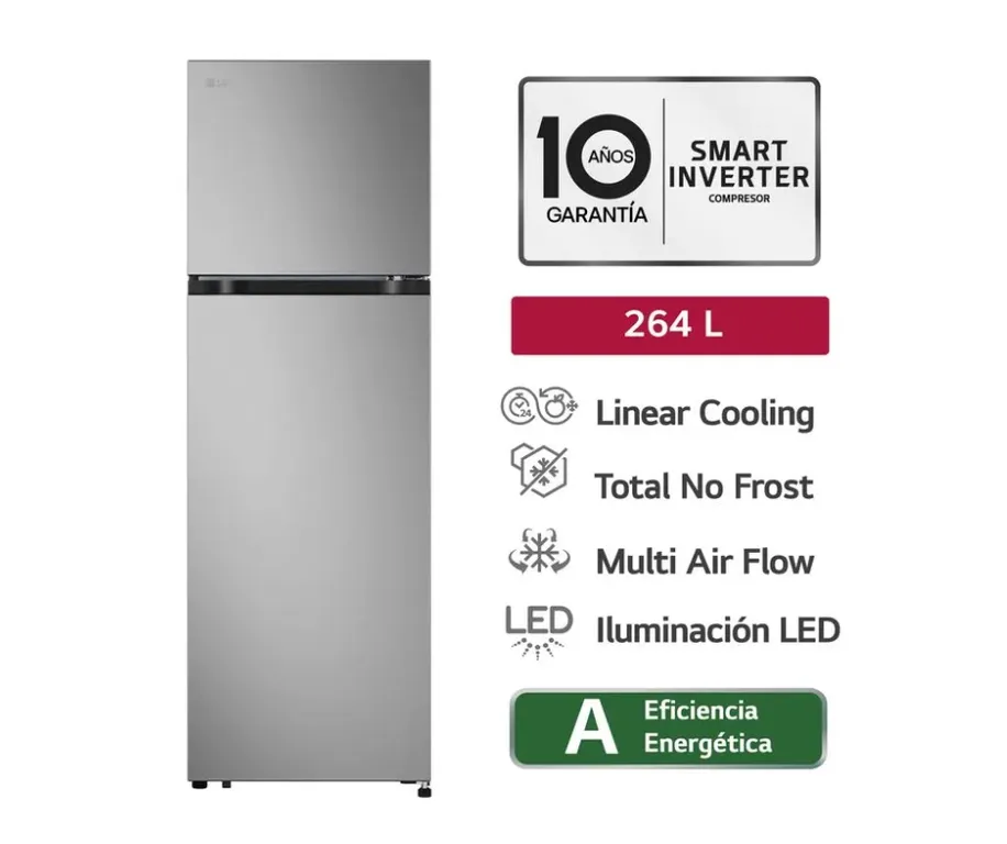Refrigeradora Top Freezer 264 LT LinearCooling Multi-Air Flow VT26BPY Plateada