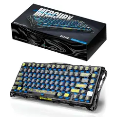 GRAVASTAR - Teclado Mecánico Inalámbrico Mercury K1 Lite Transparent Black