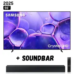 SAMSUNG - Televisor 55" Crystal UHD 4K UN55U8000FGXPE 2025 + SOUNDBAR