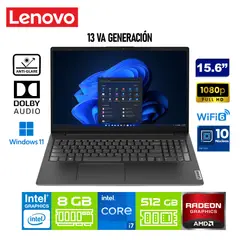 LENOVO - Laptop V15 G4 IRU Intel Core i7-13620H 8GB RAM 512GB SSD 15.6" FHD Windows 11 - 83A100QXLM