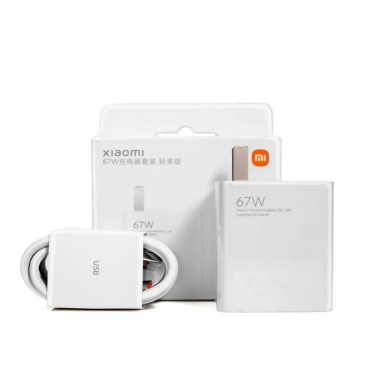 Cargador Original 67W para Redmi Note 14 Pro+ 5G - BLANCO