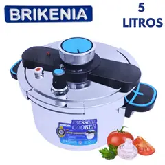 GENERICO - Olla De Presión Brikenia Bk k50l 5 Litros Acero Quirúrgico Nuevo Sistema