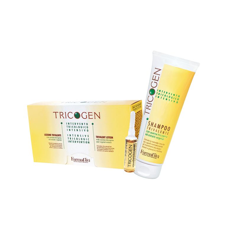 Shampoo + Tratamiendo en ampollas anticaida caspa y grasa - TRICOGEN