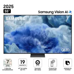 SAMSUNG - Televisor 55'' QLED QN55Q8FAAGXPE 2025