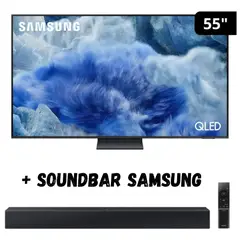 SAMSUNG - Televisor 55'' QLED QN55Q8FAAGXPE 2025 + SOUNDBAR
