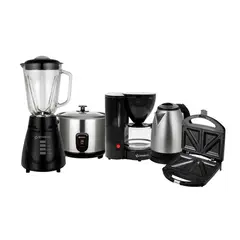 IMACO - Combo Licuadora Imaco+ Arrocera+Hervidor+Sandwich+Cafetera