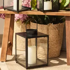 CLAUDIA RIVA HOME - Farol de metal Ámbar