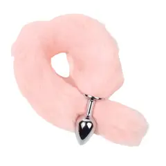 GENERICO - PLUG ANAL COLA ROSA DILATADOR