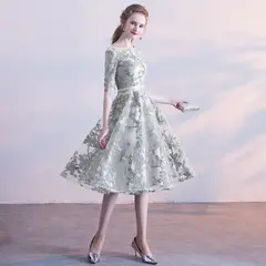 GENERICO - Vestido midi bordado - Vestido Sofia