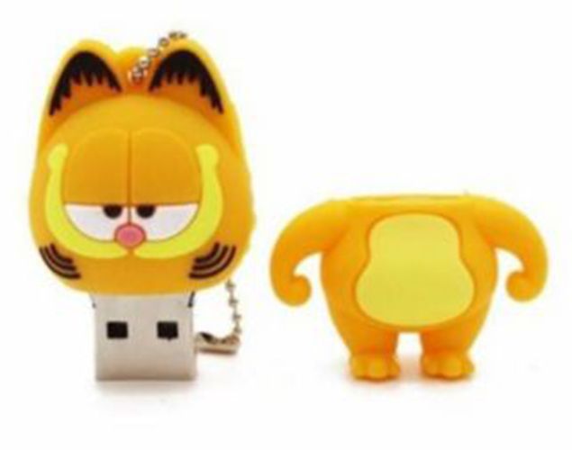 USB PENDRIVE 64 GB GATO NARANJA