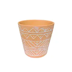 GENERICO - Maceta de Arcilla Estilo Boho Color Terracota