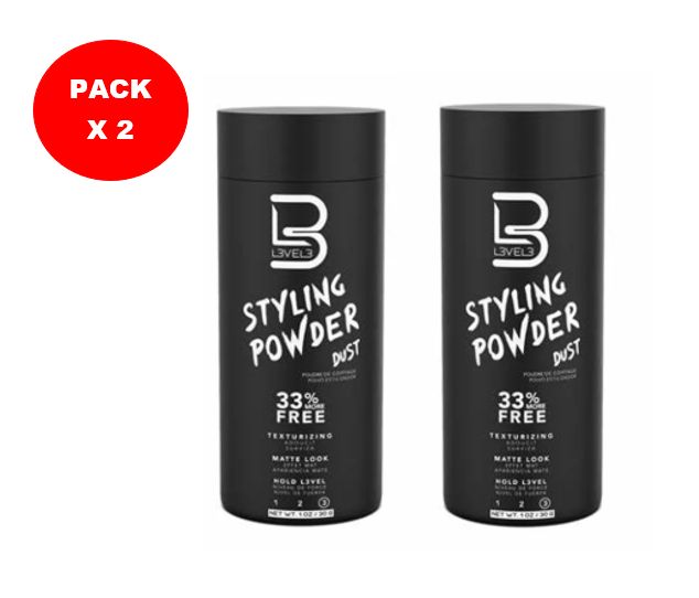 Duo Pack L3VEL 3 Polvo Texturizador Para Cabello Styling Powder 30gr