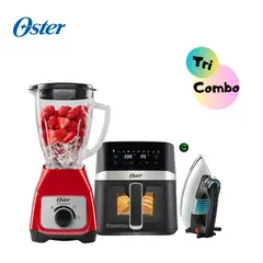 OSTER - Tricombo Licuadora BLSTKAGRRD - Freidora y Plancha Clásica