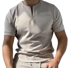 GENERICO - Polo Hombre Elegante Con Cierre