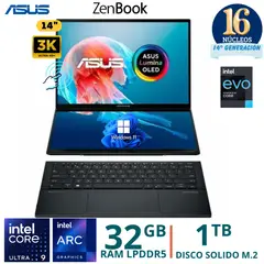 ASUS - Laptop ZenBook Duo UX8406CA-PZ073W Intel Core Ultra 9 -285H, 14"3K, Ram 32GB, SSD 1TB, Windows 11