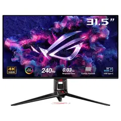 ASUS - Monitor ROG Swift Gaming OLED 4K UHD de 32” QD-OLED 240Hz G-SYNC