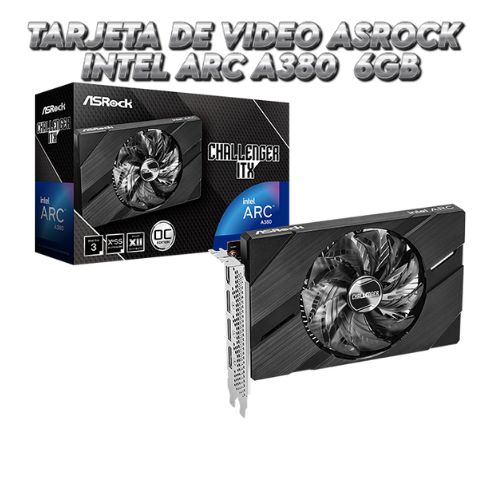 Tarjeta Gráfica Intel Arc A380 6GB GDDR6 PCIe 4.0