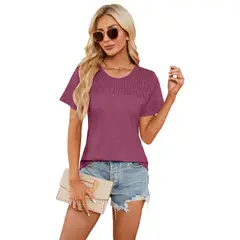 BLWOENS - Polera Manga Corta Mujer - Violeta