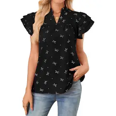 BLWOENS - Polera Manga Corta Mujer - Negro