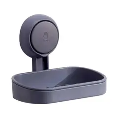 GENERICO - Jabonera con soporte de succión al vacío - Gris
