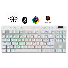 LOGITECH - TECLADO PRO X TKL LIGHTSPEED USB WHITE 920-012143