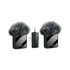 OEM - Micrófonos Inalámbricos Solaperos Carga Portátil F11-2