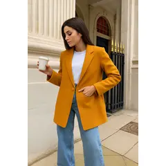 AMA OUTFITTERS - SACO DE PAÑO CON BOTONES LAURA