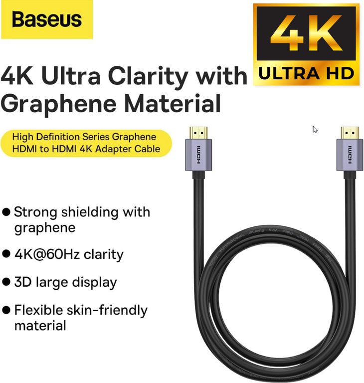 Cable HDMI a HDMI 4K 2 metros ORIGINAL