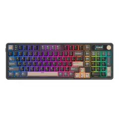 ROYAL KLUDGE - Teclado RK-S98 Inalámbrico PHANTOM Chartreuse Switch