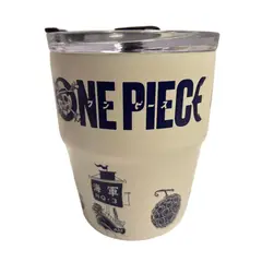 ONE PIECE - Mug vaso con cañita Anime Kawaii Chibi 480 ml